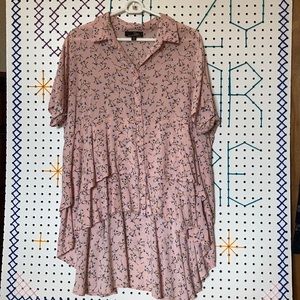 SUZANNE BETRO Tiered Hi-Low Top sz 2x